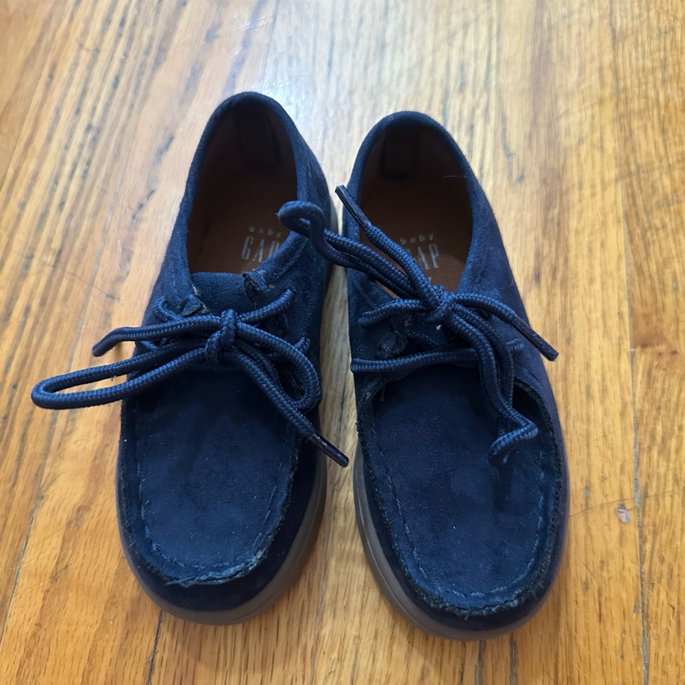 Baby Gap Boys Navy Blue Suede Loafers